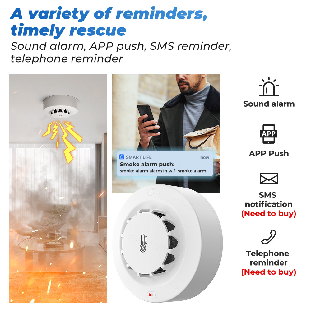 Tuya WiFi Temperature and Humi - đánh giá và giá Home Security With Alarm