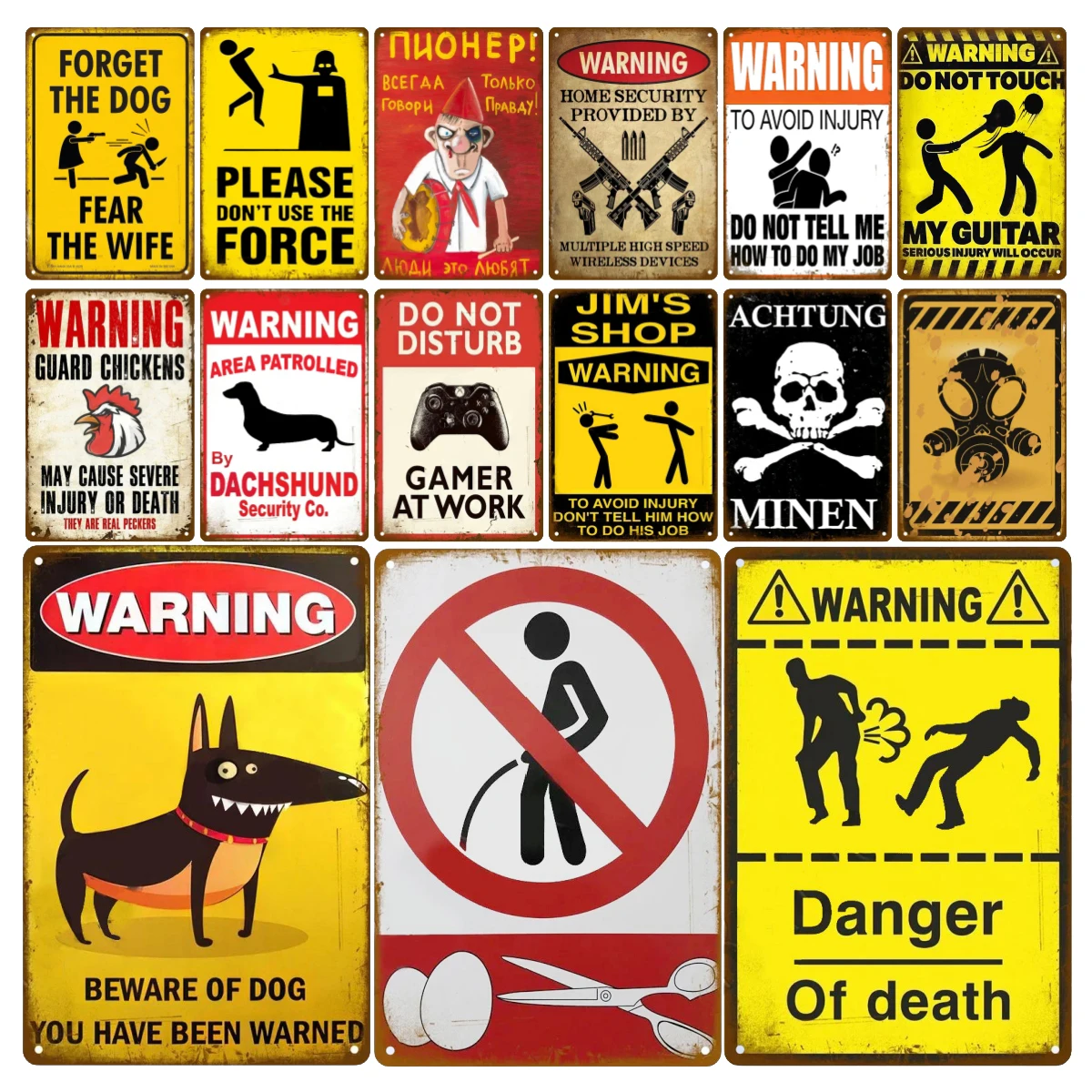 HD Metal Tin Sign Vintage Funn - đánh giá và giá Home Security Quotes