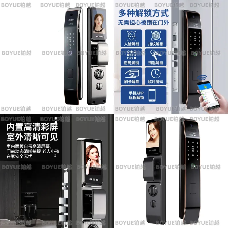Zinc Alloy Smart Door Lock wit - đánh giá và giá Home Security Lock System