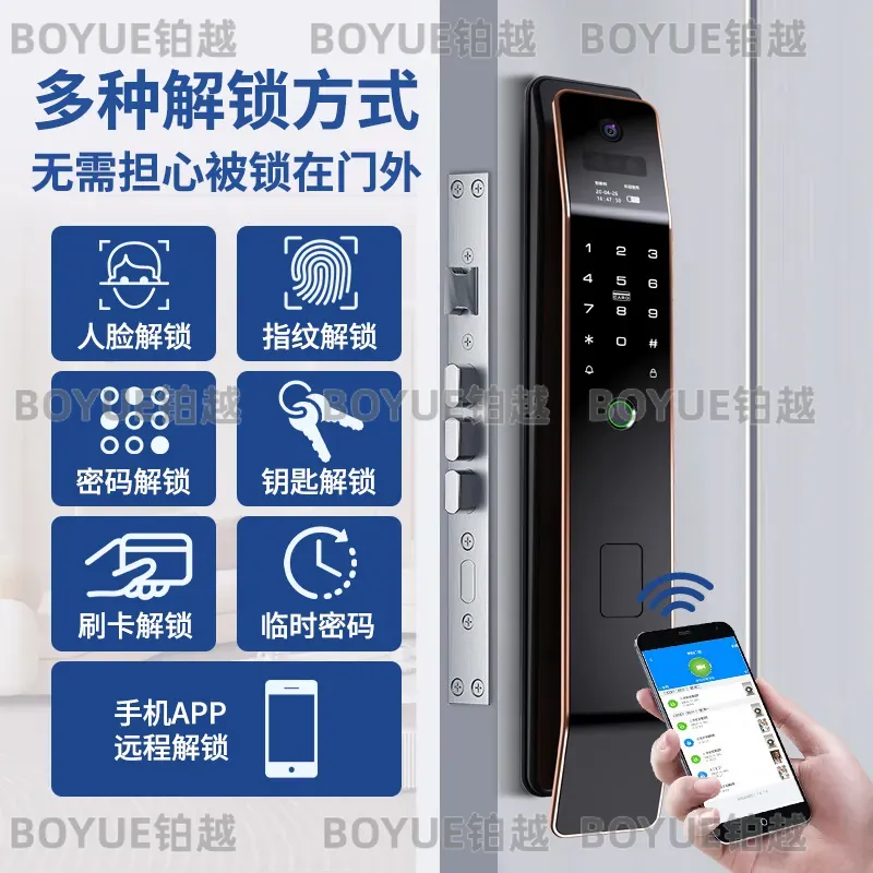 Zinc Alloy Smart Door Lock wit - đánh giá và giá Home Security Lock System