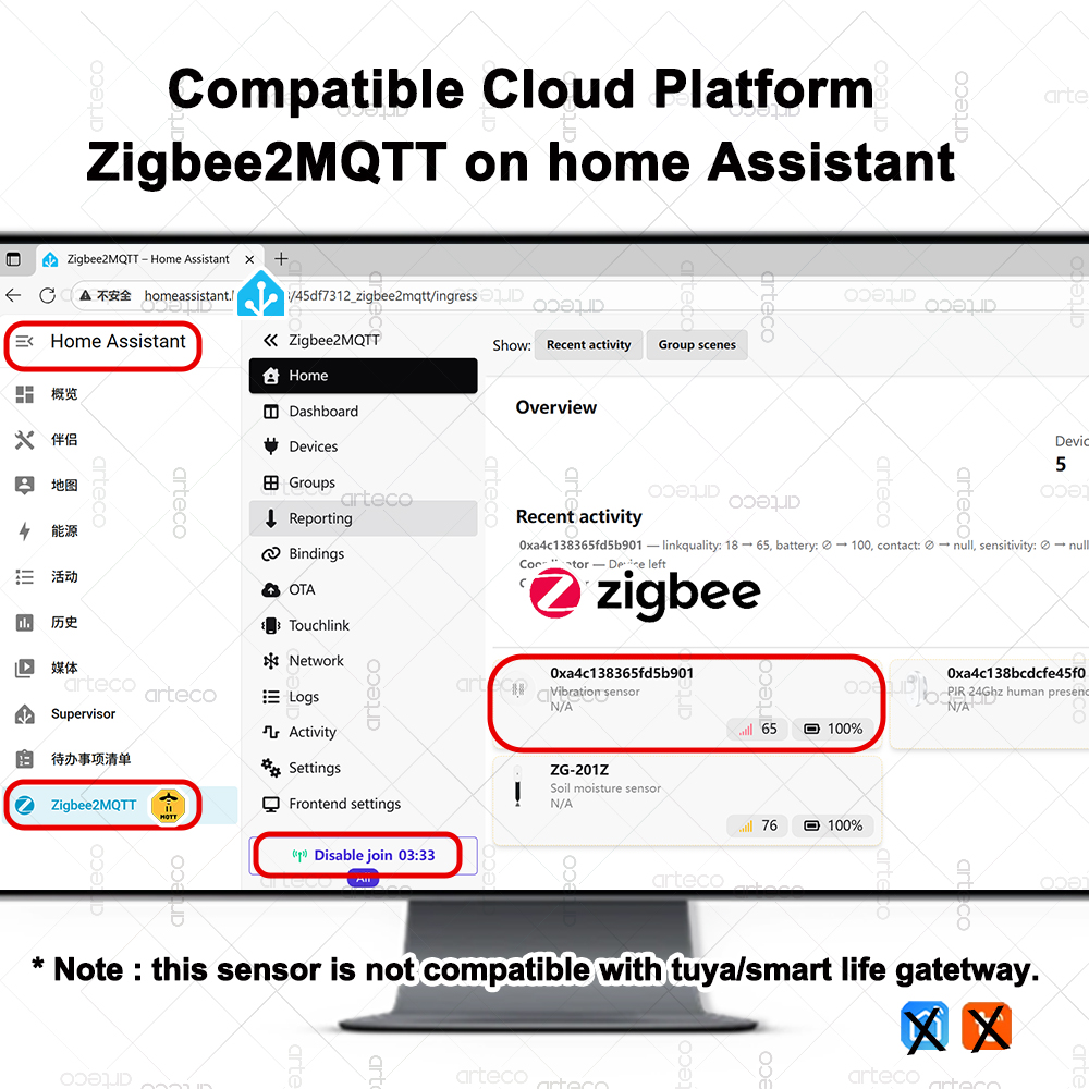 Smart ZigBee 3.0 Vibration Sen - đánh giá và giá Home Security With Alarm