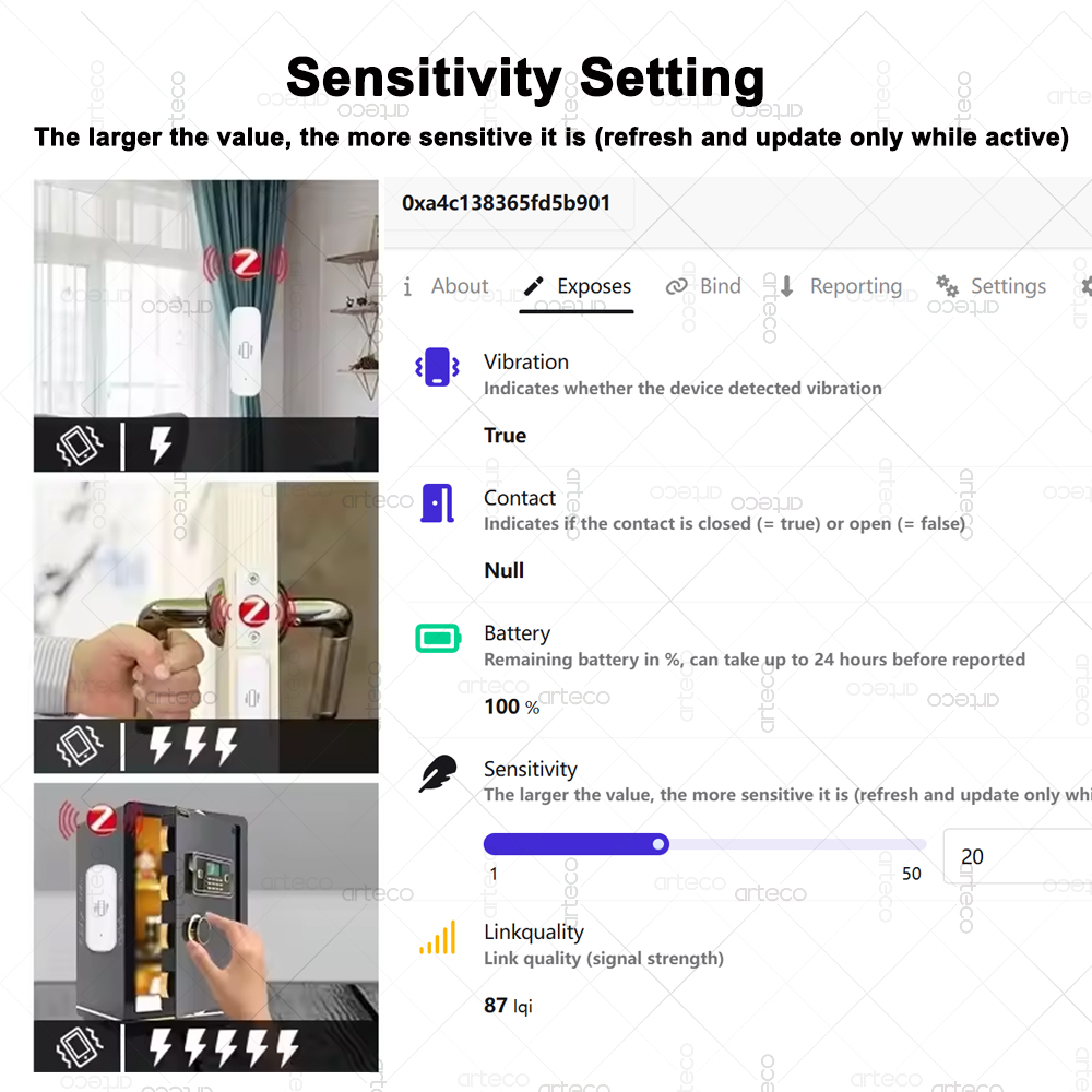 Smart ZigBee 3.0 Vibration Sen - đánh giá và giá Home Security With Alarm