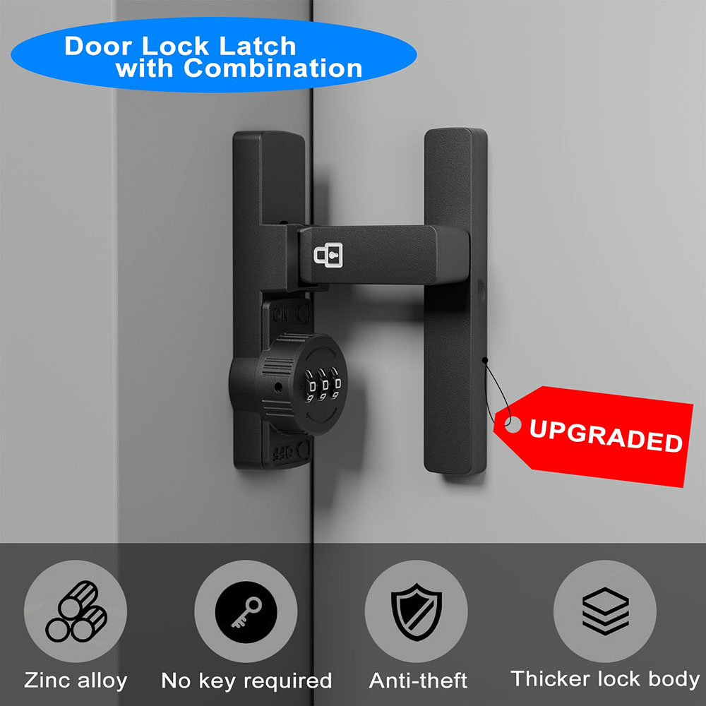 Security Barn Door Lock 3-Digi - đánh giá và giá Home Security For Doors