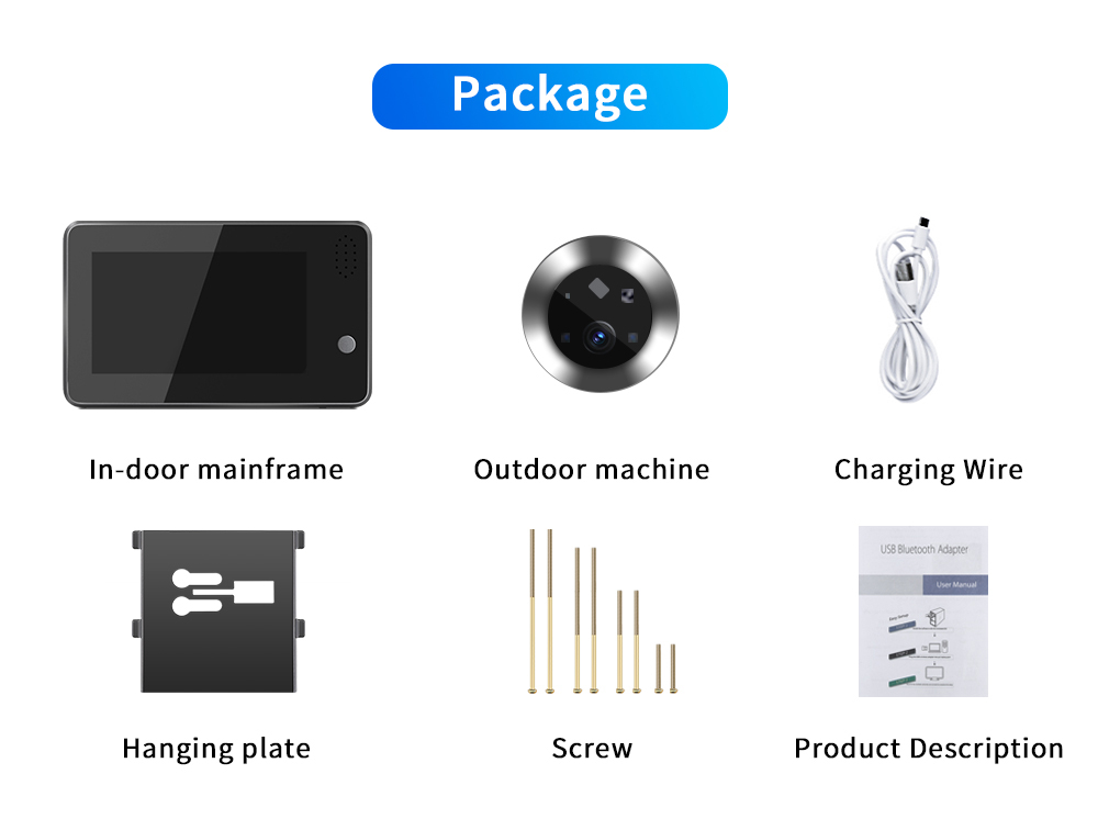 4.3inch Tuya Smartlife WiFi Do - đánh giá và giá Home Security Wireless Cameras