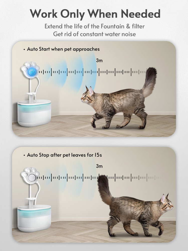 Cat Water Fountain Sensor Paw- - đánh giá và giá Pet Immune Pir Sensor
