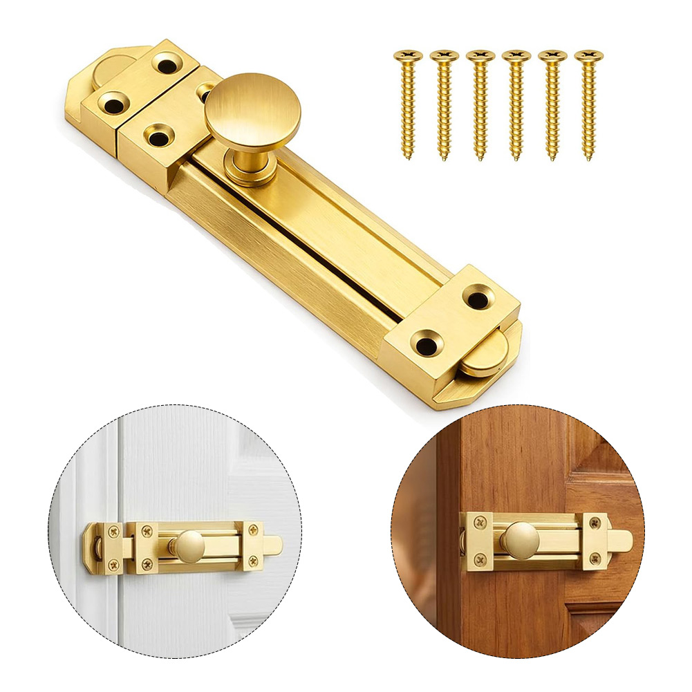 5 Inch Solid Brass Sliding Doo - đánh giá và giá Home Security For Doors