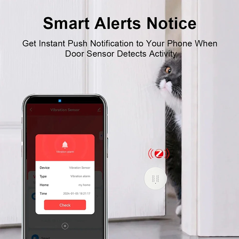 Tuya Zigbee Smart Vibration Se - đánh giá và giá Home Security With Alarm