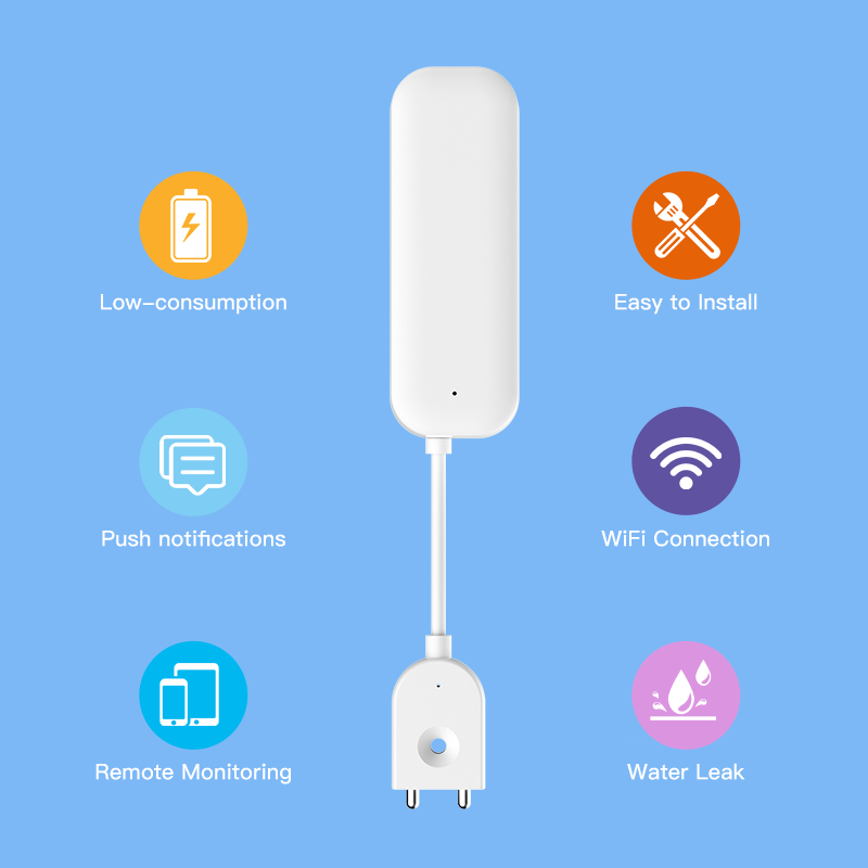 Tuya WiFi ZigBee Water Sensor  - đánh giá và giá Home Security With Alarm