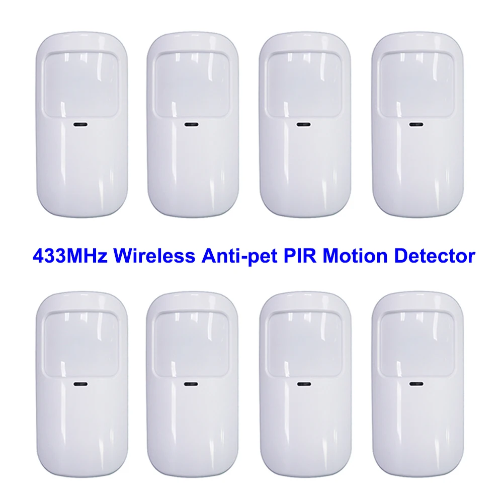 White Wireless 433MHz Infrared - đánh giá và giá Pet Immune Pir Sensor