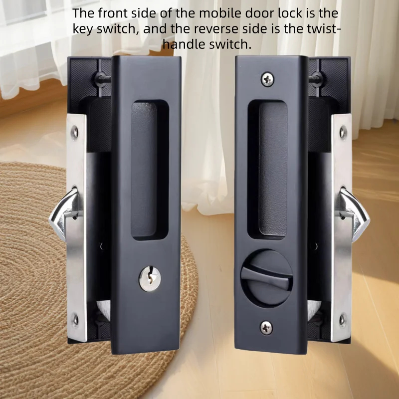 Heavy-Duty Black Sliding Door  - đánh giá và giá Home Security For Doors