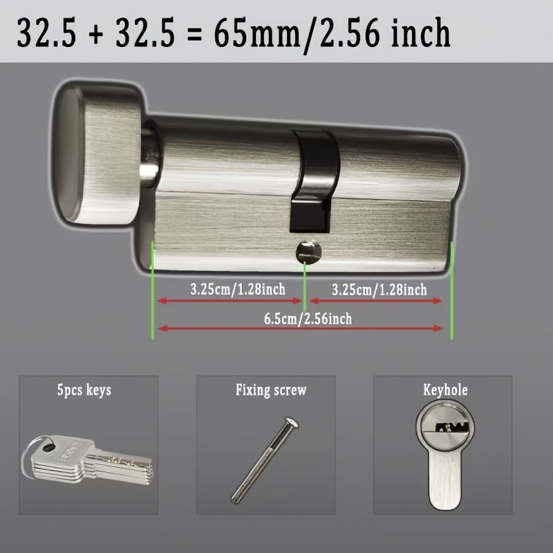 1Pc European Standard All-Copp - đánh giá và giá Home Security For Doors